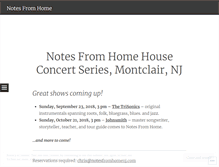 Tablet Screenshot of notesfromhomenj.com
